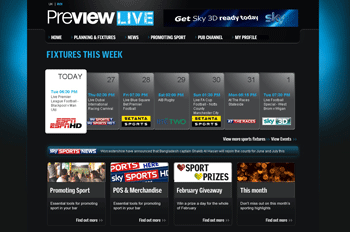 Sky’s PreviewLive has been launched to the Irish on-trade.